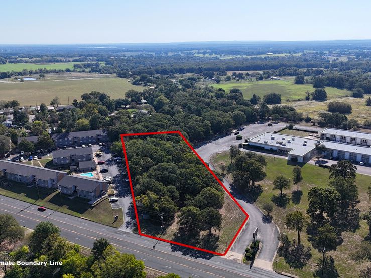 Aerial view of SH 31 East property.